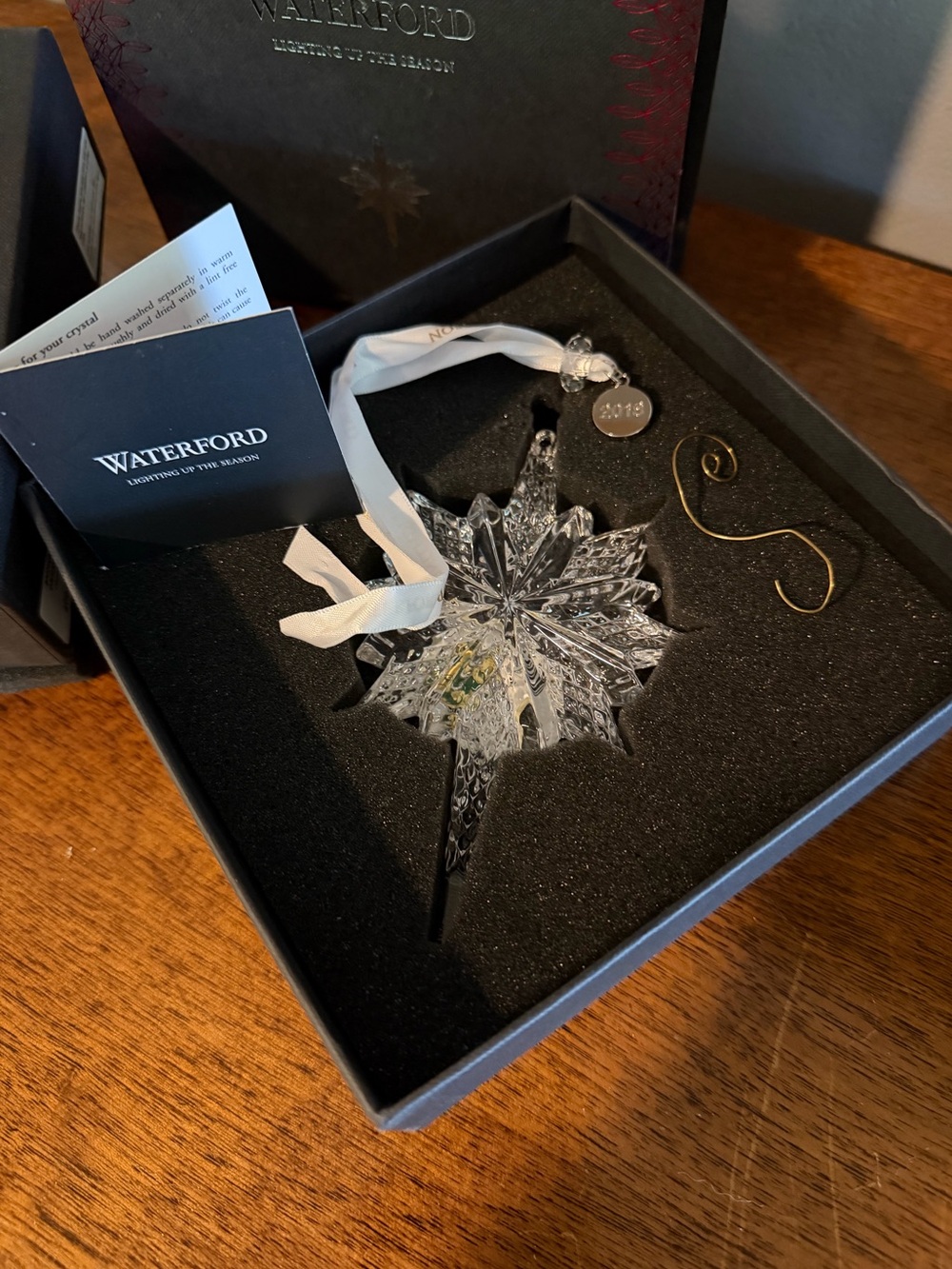 Waterford Crystal 2018 Snowstar Christmas Ornament Snowflake Star Annual40033462